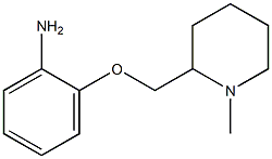 2-[(1-methylpiperidin-2-yl)methoxy]aniline Struktur