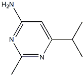 6-isopropyl-2-methylpyrimidin-4-amine Struktur