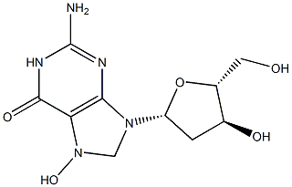 7,8-Dihydro-7-hydroxy-2'-deoxyguanosine Struktur