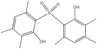 2,2'-Dihydroxy-3,3',4,4',6,6'-hexamethyl[sulfonylbisbenzene] Struktur