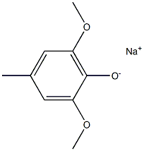 Sodium 2,6-dimethoxy-4-methylphenolate Struktur