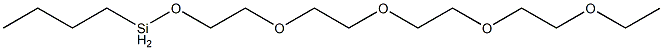 Butyl[2-[2-[2-(2-ethoxyethoxy)ethoxy]ethoxy]ethoxy]silane Struktur