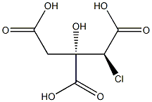 (2S,3S)-2-Chloro-3-hydroxy-3-carboxypentanedioic acid Struktur