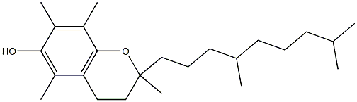 2,5,7,8-Tetramethyl-2-(4,8-dimethylnonyl)chroman-6-ol Struktur