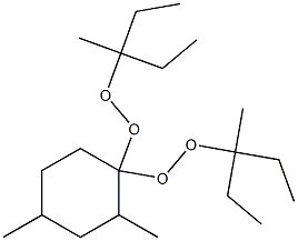 2,4-Dimethyl-1,1-bis(1-ethyl-1-methylpropylperoxy)cyclohexane Struktur