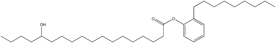 14-Hydroxystearic acid 2-nonylphenyl ester Struktur