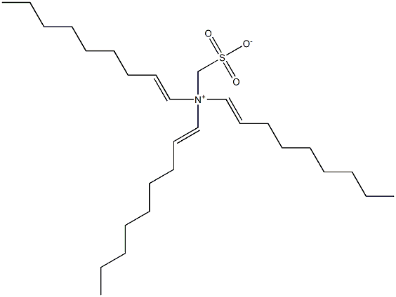 N,N-Di(1-nonenyl)-N-sulfonatomethyl-1-nonen-1-aminium Struktur