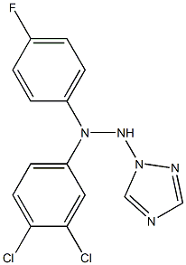 1-(1H-1,2,4-Triazol-1-yl)-2-[4-fluorophenyl]-2-(3,4-dichlorophenyl)hydrazine Struktur