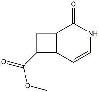 2-Oxo-3-azabicyclo[4.2.0]oct-4-ene-7-carboxylic acid methyl ester Struktur