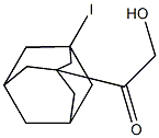 2-Hydroxy-1-(1-iodo-3-adamantyl)ethanone Struktur