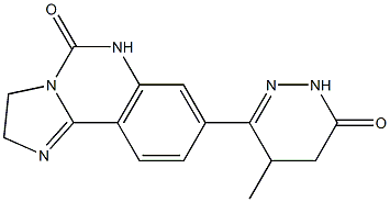 8-[(2,3,4,5-Tetrahydro-5-methyl-3-oxopyridazin)-6-yl]-2,3-dihydroimidazo[1,2-c]quinazolin-5(6H)-one Struktur