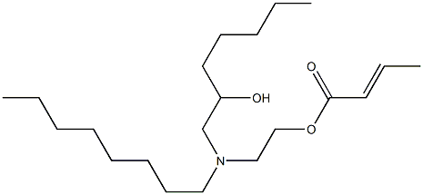 Crotonic acid 2-[N-(2-hydroxyheptyl)-N-octylamino]ethyl ester Struktur