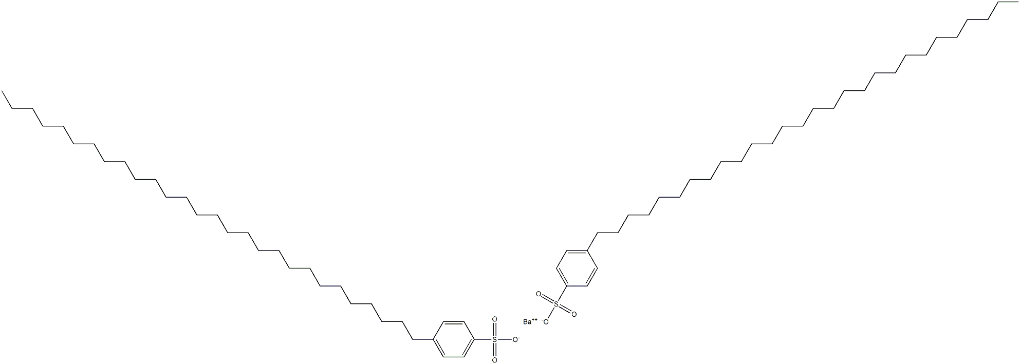 Bis(4-octacosylbenzenesulfonic acid)barium salt Struktur