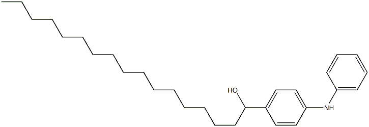 4-(1-Hydroxyheptadecyl)phenylphenylamine Struktur