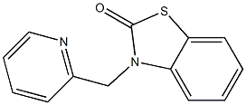 3-(2-Pyridinylmethyl)benzothiazol-2(3H)-one Struktur