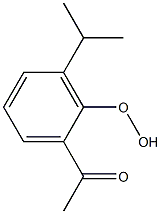 2-Acetyl-6-isopropylphenyl hydroperoxide Struktur