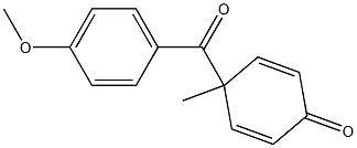 4-(4-Methoxybenzoyl)-4-methyl-2,5-cyclohexadien-1-one Struktur