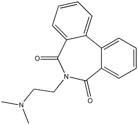 6-[2-(Dimethylamino)ethyl]-6H-dibenz[c,e]azepine-5,7-dione Struktur