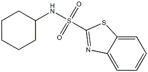 N-Cyclohexylbenzothiazole-2-sulfonamide Struktur