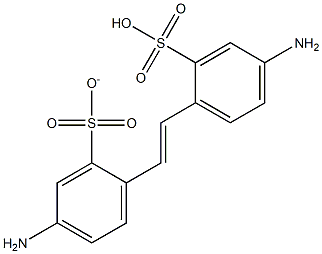 2-[2-(2-Sulfonato-4-aminophenyl)ethenyl]-5-aminobenzenesulfonic acid Struktur