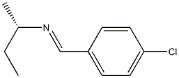 [S,(+)]-N-(p-Chlorobenzylidene)-1-methylpropylamine Struktur