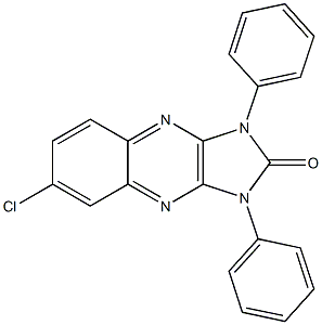 1,3-Diphenyl-6-chloro-1H-imidazo[4,5-b]quinoxalin-2(3H)-one Struktur