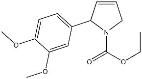 2-(3,4-Dimethoxyphenyl)-3-pyrroline-1-carboxylic acid ethyl ester Struktur