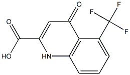 5-Trifluoromethyl-1,4-dihydro-4-oxoquinoline-2-carboxylic acid Struktur