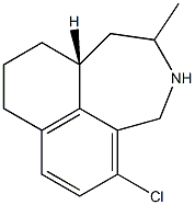 (10aR)-5-Chloro-2-methyl-1,2,3,4,8,9,10,10a-octahydronaphth[1,8-cd]azepine Struktur