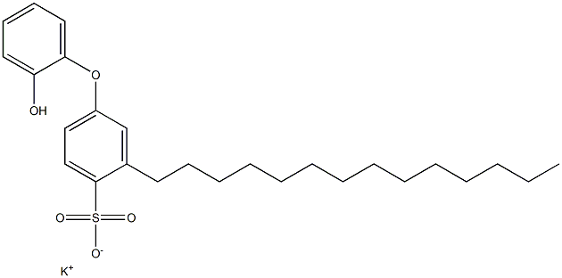 2'-Hydroxy-3-tetradecyl[oxybisbenzene]-4-sulfonic acid potassium salt Struktur