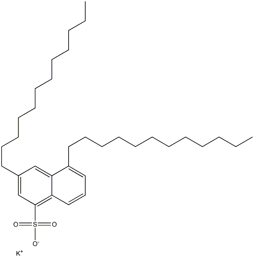 3,5-Didodecyl-1-naphthalenesulfonic acid potassium salt Struktur