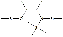 (Z)-2-[Bis(trimethylsilyl)amino]-3-(trimethylsilyloxy)-2-butene Struktur