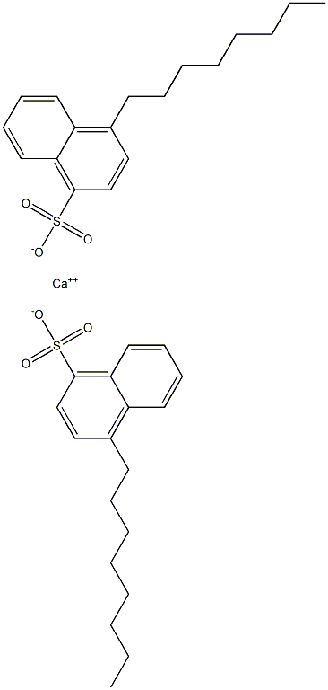 Bis(4-octyl-1-naphthalenesulfonic acid)calcium salt Struktur