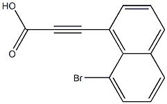 3-(8-Bromo-1-naphthalenyl)propiolic acid Struktur