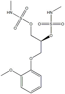 Bis(methylsulfamic acid)[S,(-)]-3-(2-methoxyphenoxy)-1,2-propanediyl ester Struktur