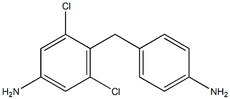 4-(4-Aminophenylmethyl)-3,5-dichloroaniline Struktur