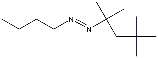 1-Butyl-2-(1,1,3,3-tetramethylbutyl)diazene Struktur