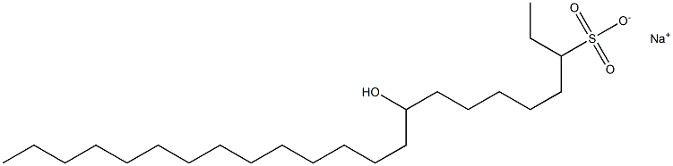 9-Hydroxytricosane-3-sulfonic acid sodium salt Struktur