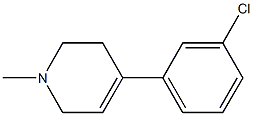 1-Methyl-1,2,3,6-tetrahydro-4-(3-chlorophenyl)pyridine Struktur