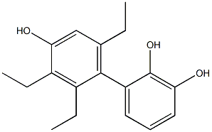 2',3',6'-Triethyl-1,1'-biphenyl-2,3,4'-triol Struktur