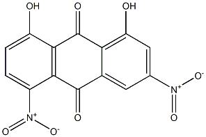 1,8-Dihydroxy-3,5-dinitroanthraquinone Struktur