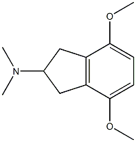 4,7-Dimethoxy-2-(dimethylamino)indane Struktur