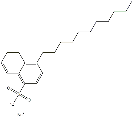 4-Undecyl-1-naphthalenesulfonic acid sodium salt Struktur