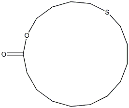 6-Thia-1-oxacyploheptadecan-17-one Struktur