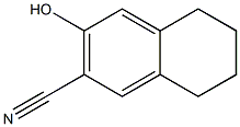 3-Hydroxy-5,6,7,8-tetrahydro-2-naphthalenecarbonitrile Struktur