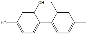 2-(2,4-Dimethylphenyl)benzene-1,5-diol Struktur