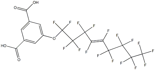 5-[(Heptadecafluoro-4-nonenyl)oxy]isophthalic acid Struktur