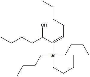 (E)-6-(Tributylstannyl)-6-undecen-5-ol Struktur