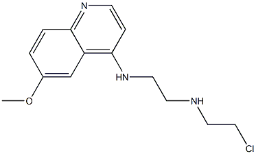 N-(2-Chloroethyl)-N'-(6-methoxy-4-quinolinyl)-1,2-ethanediamine Struktur