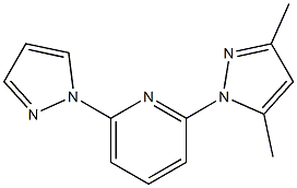 2-(3,5-Dimethyl-1H-pyrazol-1-yl)-6-(1H-pyrazol-1-yl)pyridine Struktur